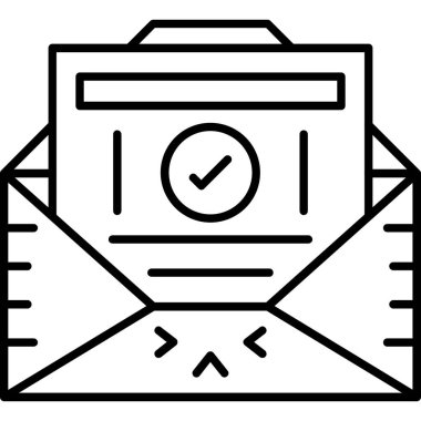 posta simgesi, vektör illüstrasyonu