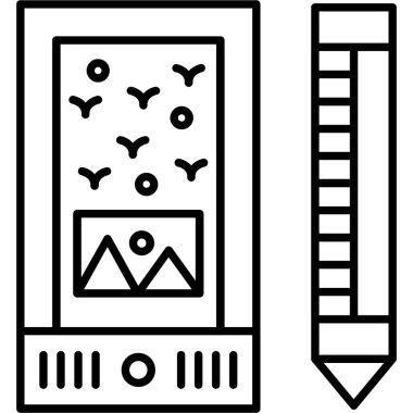 Modern bir simgenin vektör illüstrasyonu