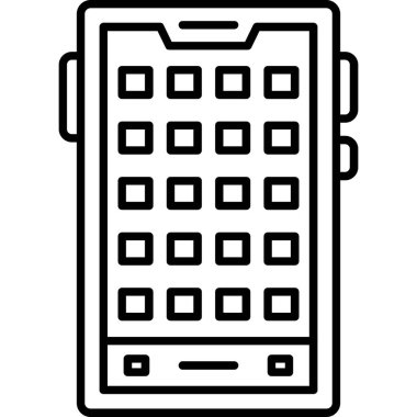 cep telefonu simgesi. Beyaz arkaplanda izole edilmiş web tasarımı için telefon akıllı telefon vektör simgesi