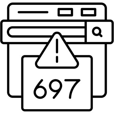 Tarayıcı kod simgesi ana hat biçiminde