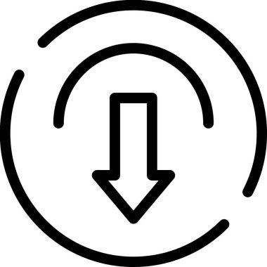 Simgeyi tazele, vektör illüstrasyonu