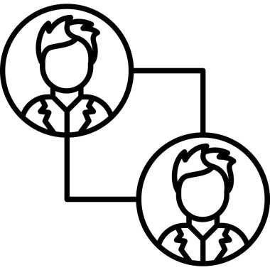 iş yönetimi simgesi, vektör illüstrasyonu