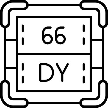 6 b simgesinin vektör illüstrasyonu