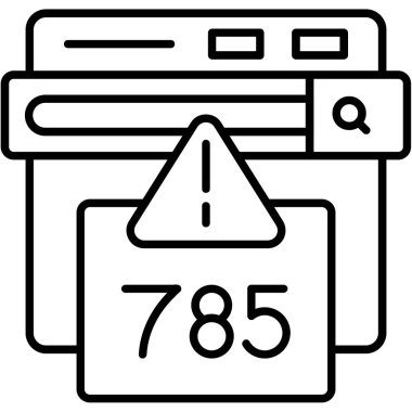 Veri merkezi sunucu simgesi ana hat biçiminde