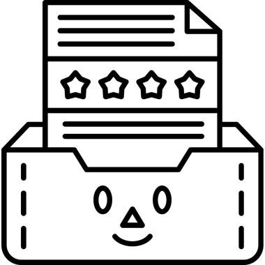 derecelendirme geribildirim derecelendirme simgesi ana hatları biçiminde