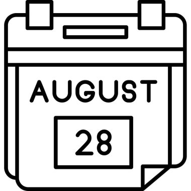 Takvim simgesinin vektör illüstrasyonu