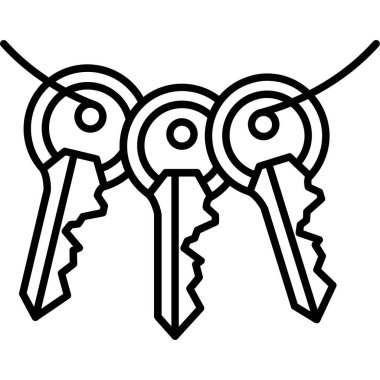 İki anahtar simgesi, özet biçimi