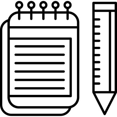 Kalem simgesi, basit illüstrasyon