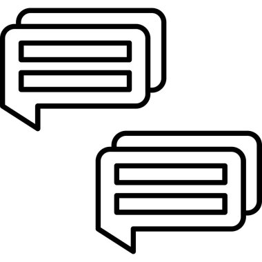 Konuşma baloncukları ayarlandı, vektör illüstrasyonu