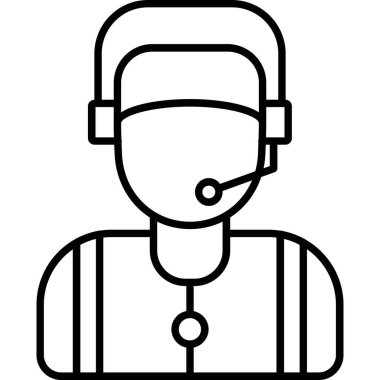 Müşteri çağrı merkezi simgesi