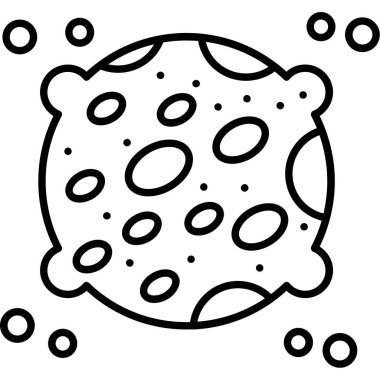 Kurabiye. Web simgesi basit illüstrasyon