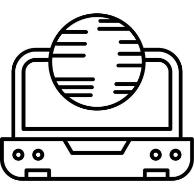 Radyo simgesinin vektör illüstrasyonu