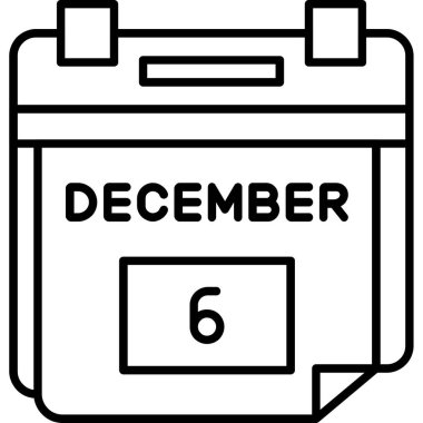 1 Aralık takvim simgesi