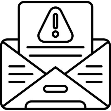 Zarf mektup simge vektör çizim