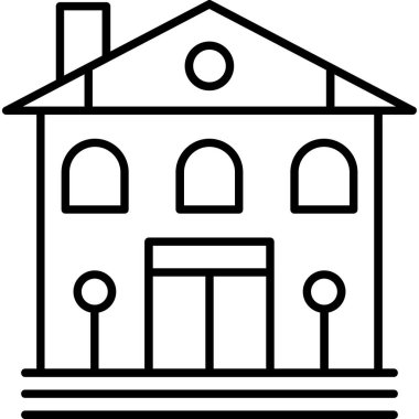 ev inşa vektör simgesi