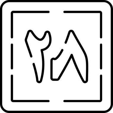 Köpek. Web simgesi basit illüstrasyon