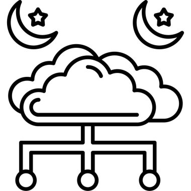 Bulut Ay simgesi, özet biçimi