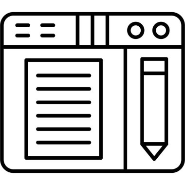 Kitap. Web simgesi basit illüstrasyon