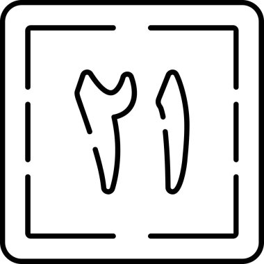 Diş Bakımı simgesi, vektör illüstrasyonu