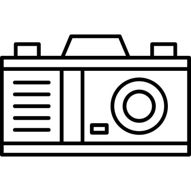 kamera simgesi vektör illüstrasyonu