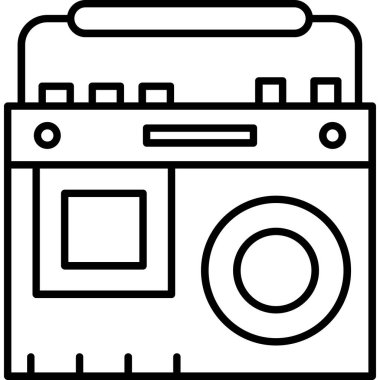 fotoğraf makinesi simgesi, vektör illüstrasyonu