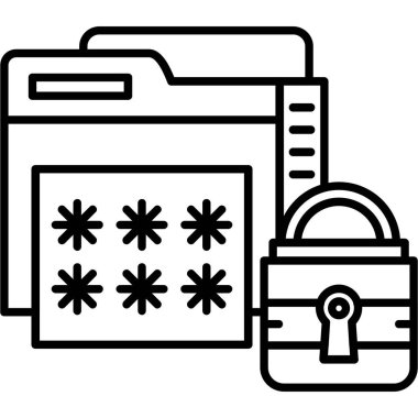 veri koruma parola simgesi