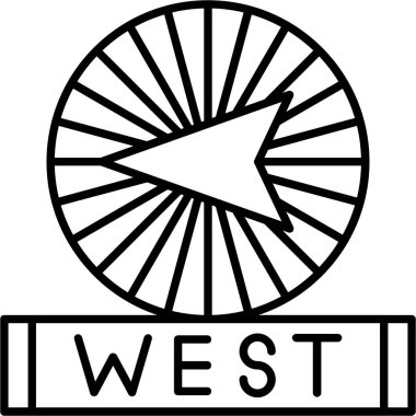 Pusula. Web simgesi basit tasarım