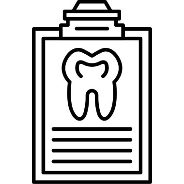 Diş. Web simgesi basit illüstrasyon