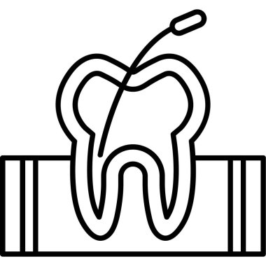 Diş. Web simgesi basit tasarım