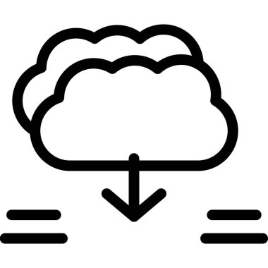 bulut veri depolama simgesi, vektör illüstrasyonu