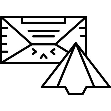 mesaj simgesi modern vektör illüstrasyonu