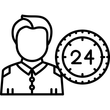 Yönetici simgesi vektör çizimi çizimi