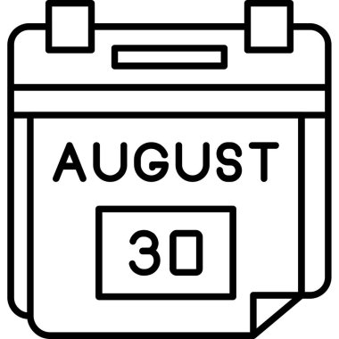 Ağustos 25 takvim simgesi