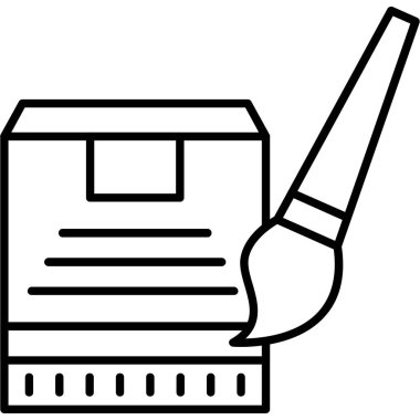 Bilgisayar fare dizüstü bilgisayarı simgesi ana hat biçiminde