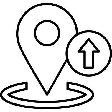 gps konum simgesi taslak biçimi