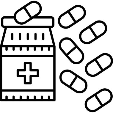 İlaçlar sağlık hizmeti simgesi