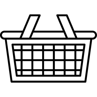 Alışveriş sepeti simgesi, taslak biçimi