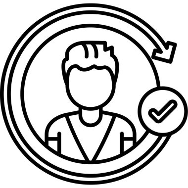 Avatar iş adamı simgesi