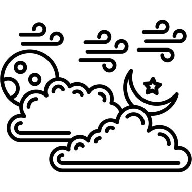 Ay gecesi simgesi, taslak biçimi