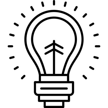 özet biçiminde ampul ışığı fikir simgesi