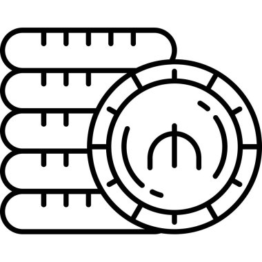 Termometre simgesi, anahat stili