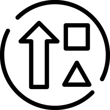 Yol simgesi, vektör illüstrasyonu