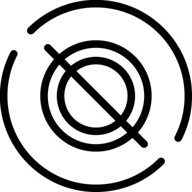 Dumanlı ikon vektör illüstrasyonu yok