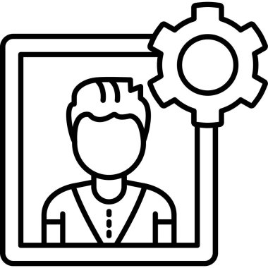 iş yönetimi simgesi vektör illüstrasyonu