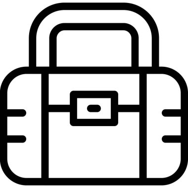 çanta dosya simgesi ana hat biçiminde