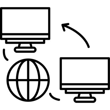 ağ paylaşım simgesi çizimi