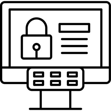 internet güvenlik kilidi simgesi