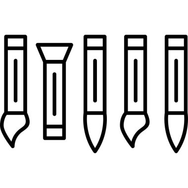 Beyzbol şapkası ikon vektörlü çizgi beyzbol sopası.