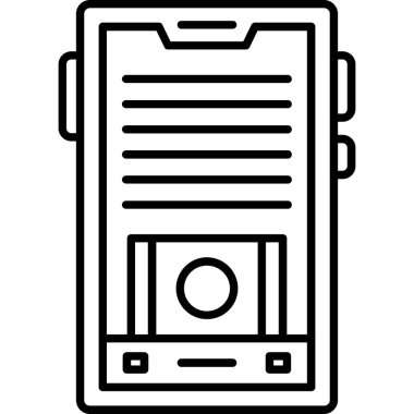 akıllı telefon simgesi vektör illüstrasyonu