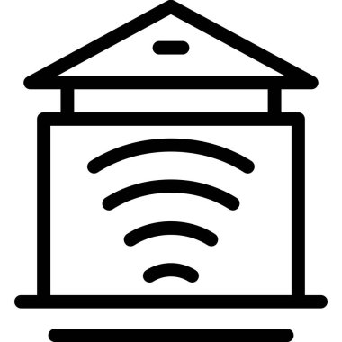 Kablosuz. Web simgesi basit illüstrasyon